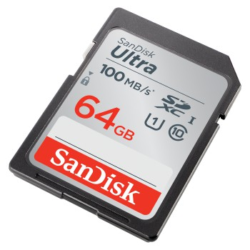 SANDISK Ultra, SDXC Speicherkarte, 64 GB, 100 MB/s