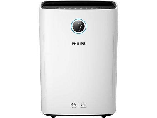 PHILIPS AC2729/10 2 en 1 - Purificateur et humidificateur d'air (65 m², Blanc)