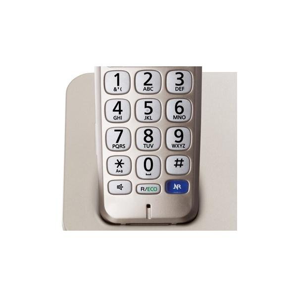 Teléfono - Panasonic KX-TGE 210SPM con Manos libres, Teclas grandes, Bloqueo e identificador de llamada
