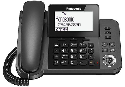 Teléfono  Panasonic KXTGC313SPB, Fijo, Inalámbrico, Trio, LCD,  Localizador, Bloqueo de Llamadas, ECO, Negro