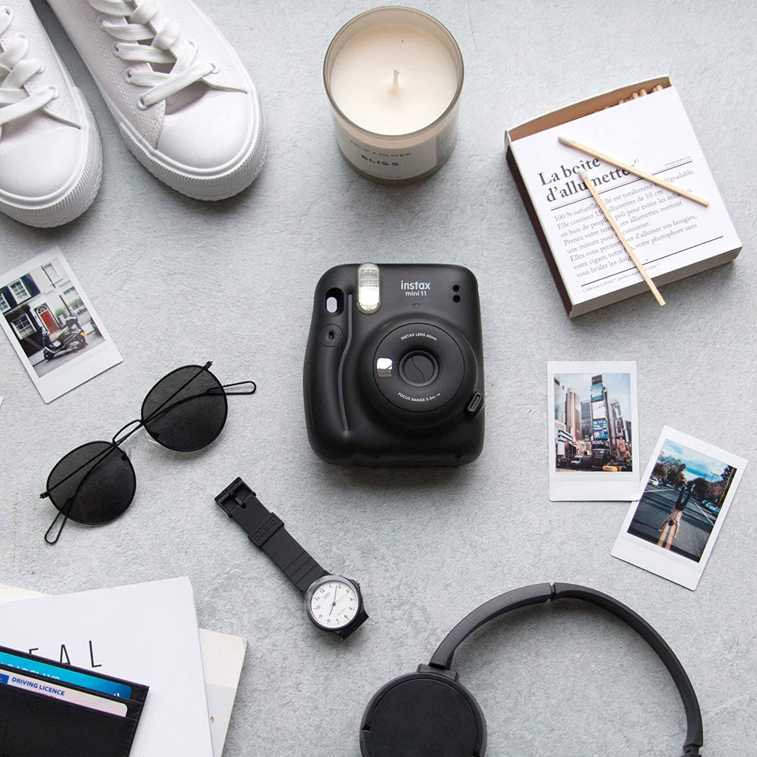 FUJIFILM Instax Mini 11 - Fotocamera istantanea Grigio