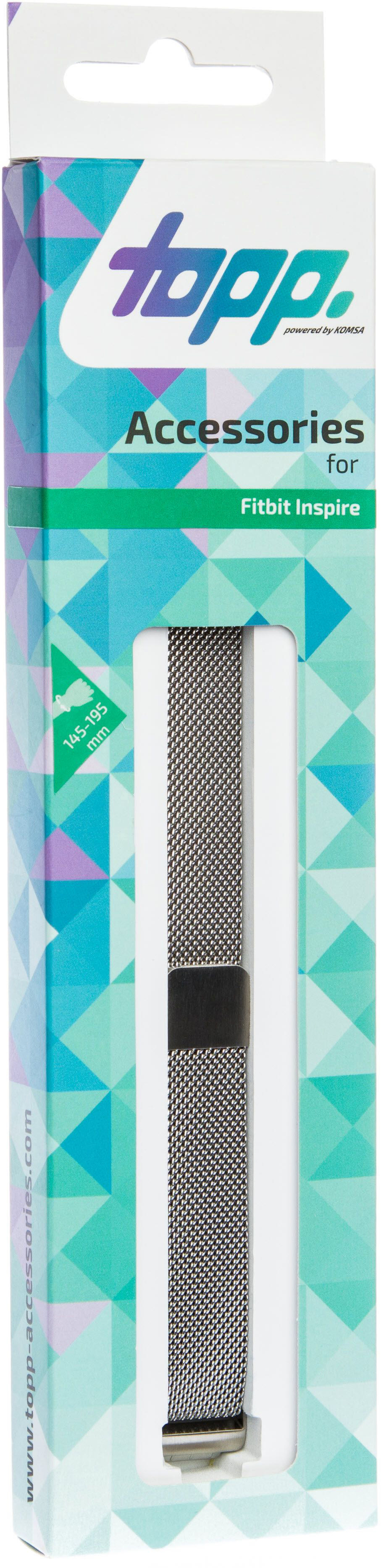TOPP Mesh, Ersatz-/Wechselarmband, Silber