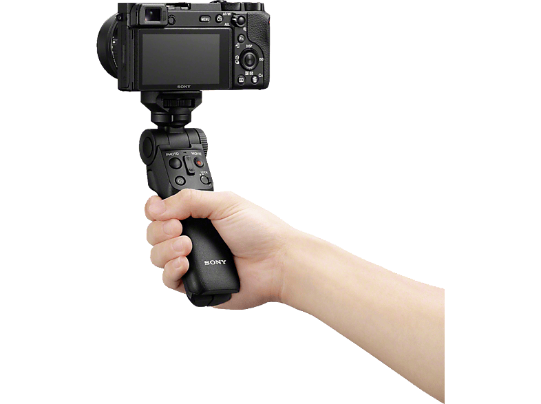 SONY GP-VPT2BT Bluetooth Handgriff, Schwarz, Höhe offen bis 134 mm