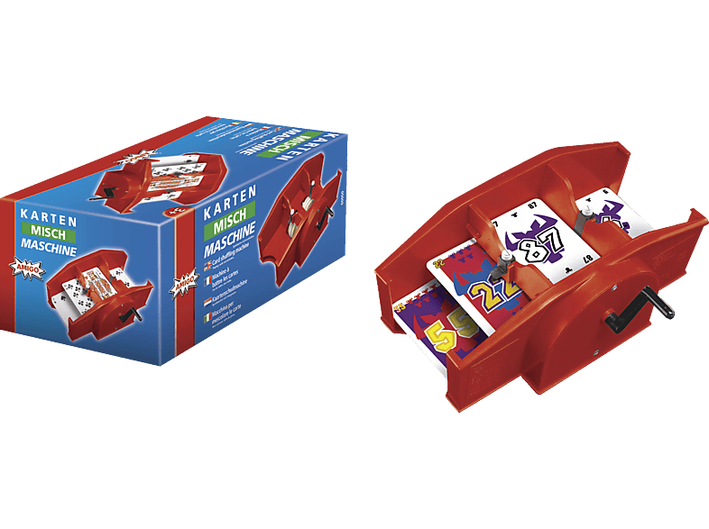 Amigo Spiel + Freizeit Kartenmischmaschine rot; Kartenspielzubehör