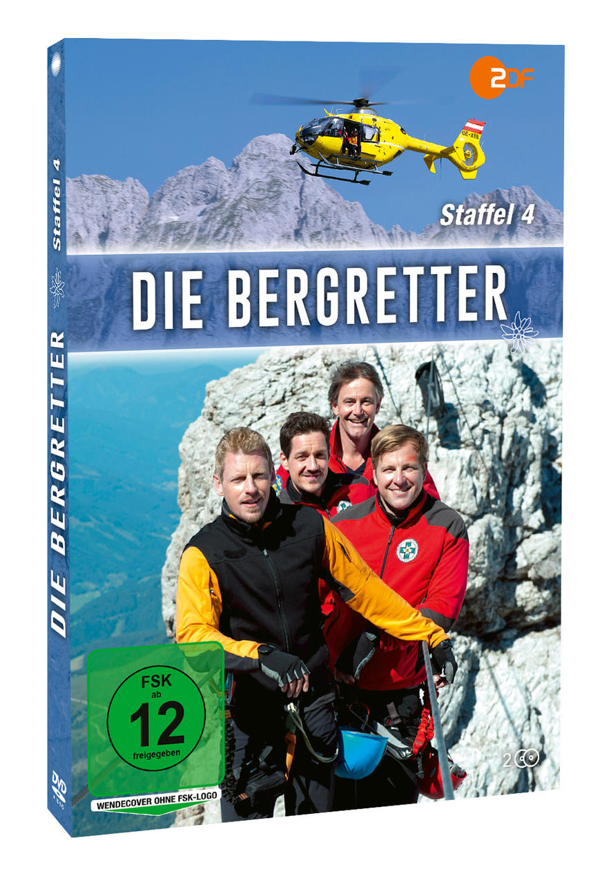 Ein DVD-Cover für die deutsche Fernsehsendung Die Bergretter.