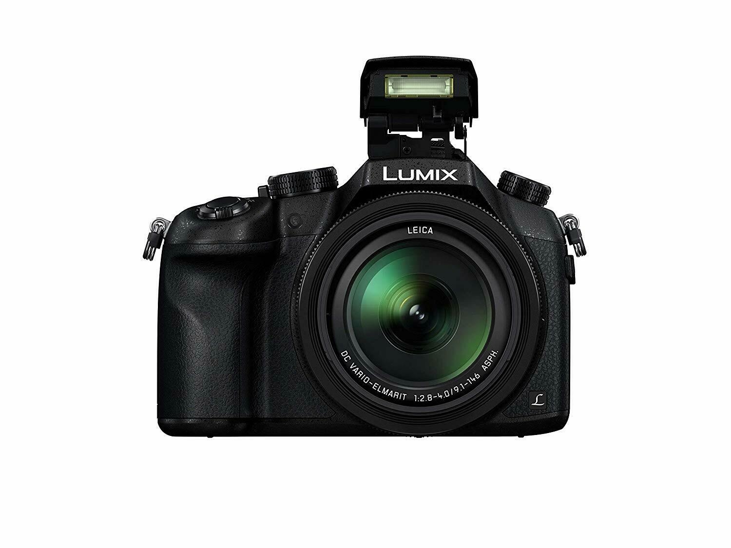 Cámara bridge - Panasonic FZ1000, 20 MP, Zoom óptico 16x, Vídeo 4K, WiFi, Negro