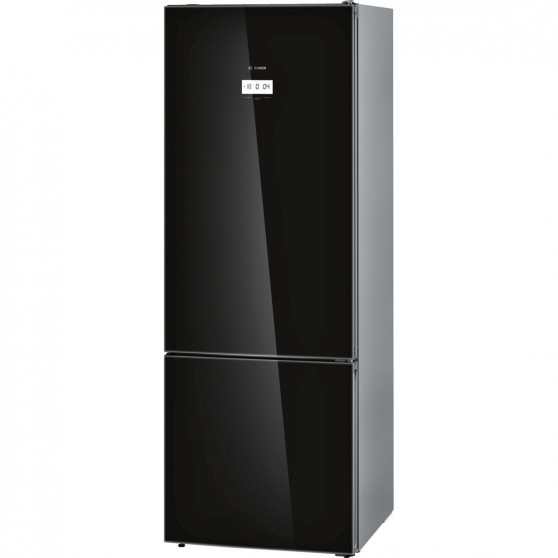 Frigorífico combi - Bosch KGN49LBEA, No Frost, 435 l, Independiente, Cajón VitaFresh Plus, 40 dB, Negro