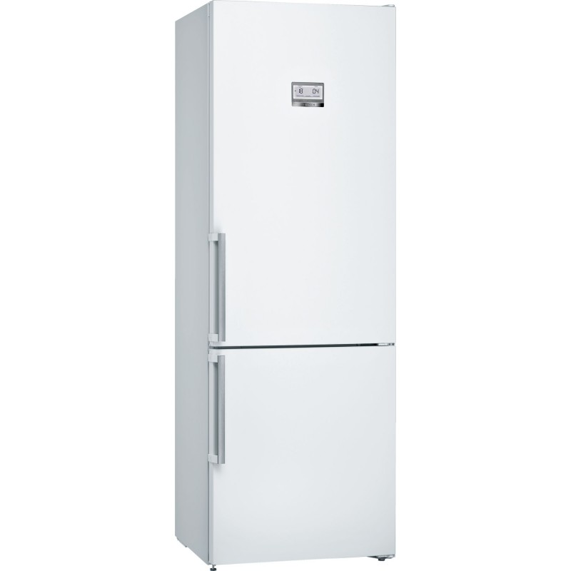 Frigorífico combi - Bosch KGN49AWEP, 435 l, No Frost, 203 cm, Cajón VitaFresh Plus, 40 dB, Blanco