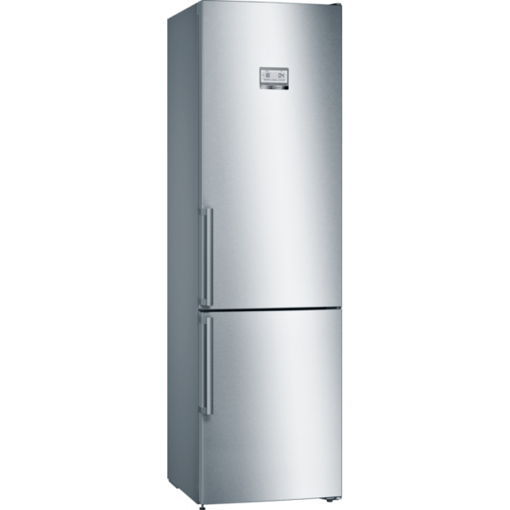 Frigorífico combi - Bosch KGN39HIEP, No Frost, 366 l, Independiente, Cajón VitaFresh Plus, 39 dB, Inox