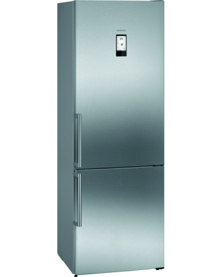 Frigorífico combi - Siemens KG49NAIEP, No Frost, 435 l, Independiente, Cajón hyperFresh, Inox