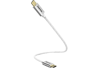 HAMA USB Type-C, Kabel, 0,2 m, Weiß