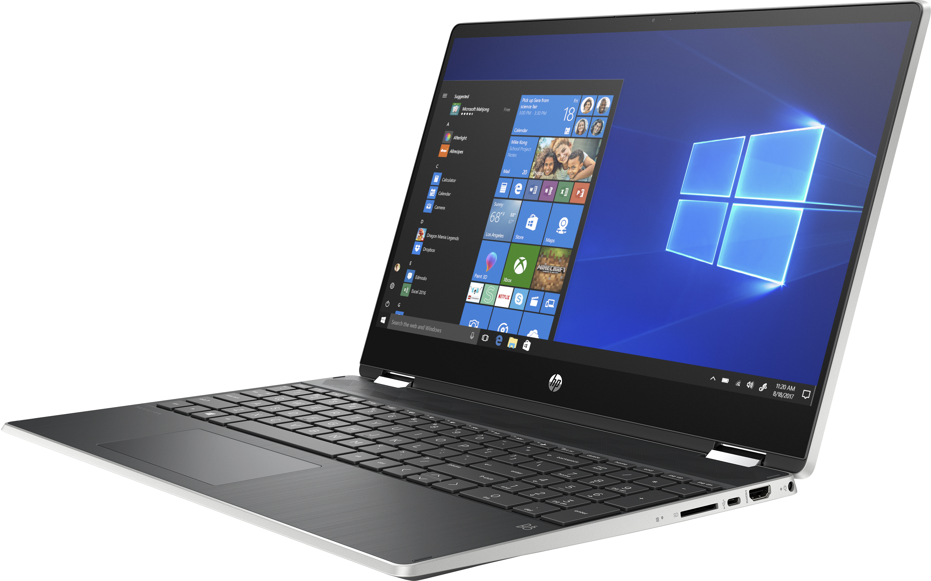 HP Pavilion x360 15-dq1794nz - Convertible 2 in 1 Laptop (15.6 ", 512 GB SSD, Silber)