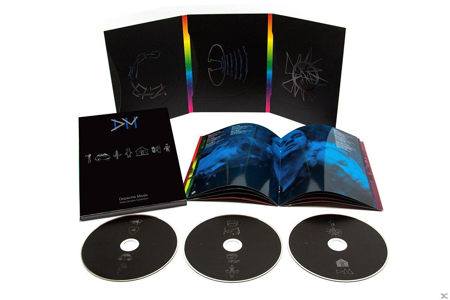 Depeche Mode box set három lemezzel, egy füzettel és egy csomaggal.