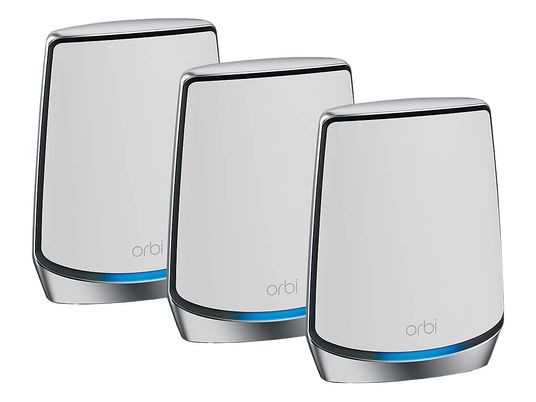 NETGEAR Orbi AX6000 (RBK853) - Wi-Fi Mesh System (Blanc/Gris)