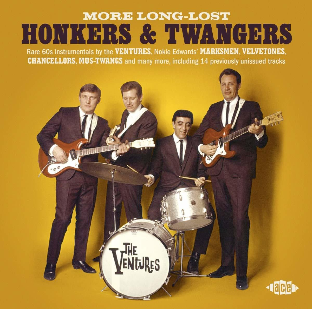 Albumhoes, vier mannen met instrumenten.