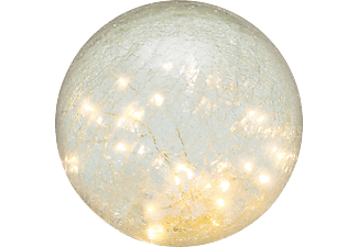 CHRISTMAS LIGHTING GLG 15 Üveggömb asztali dísz, micro-LED világítással