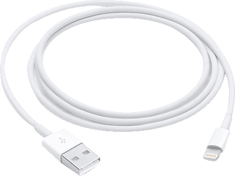 APPLE MXLY2ZM/A LIGHTNING TO USB CABLE 1.0M, Ladekabel, 1 m, Weiß
