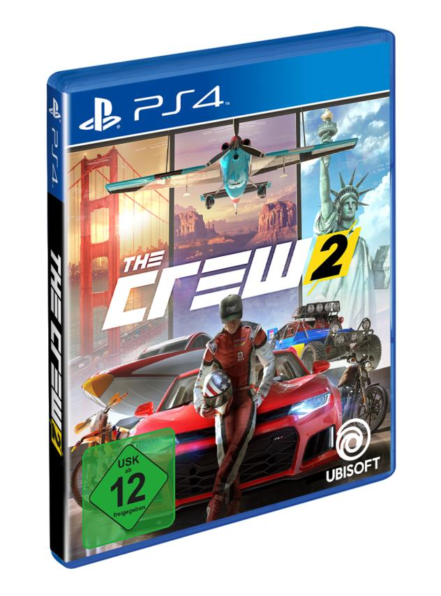 Spielbox mit Fahrer und verschiedenen Fahrzeugen.