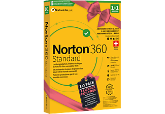 PC/Mac - Norton 360 Standard (1+1 appareils/1 an/10 Go) : Swiss Edition /Multilingue