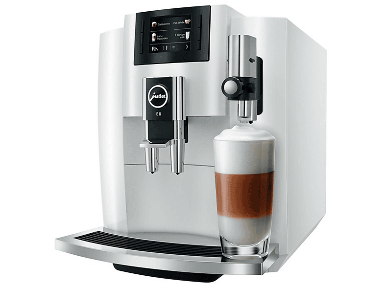 Cafetera superautomática Jura E8 Piano White, 1.9 L