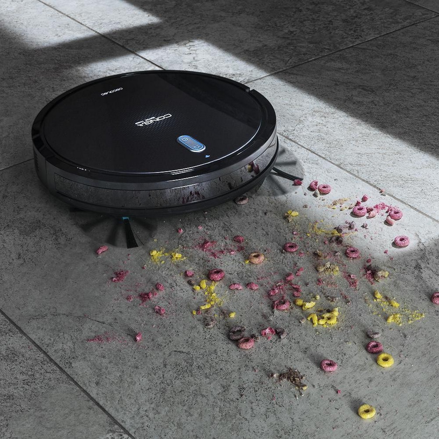 Robot aspirador - Cecotec Conga Serie 1099 Connected, WiFi, App, Programable, 64 dB, Negro