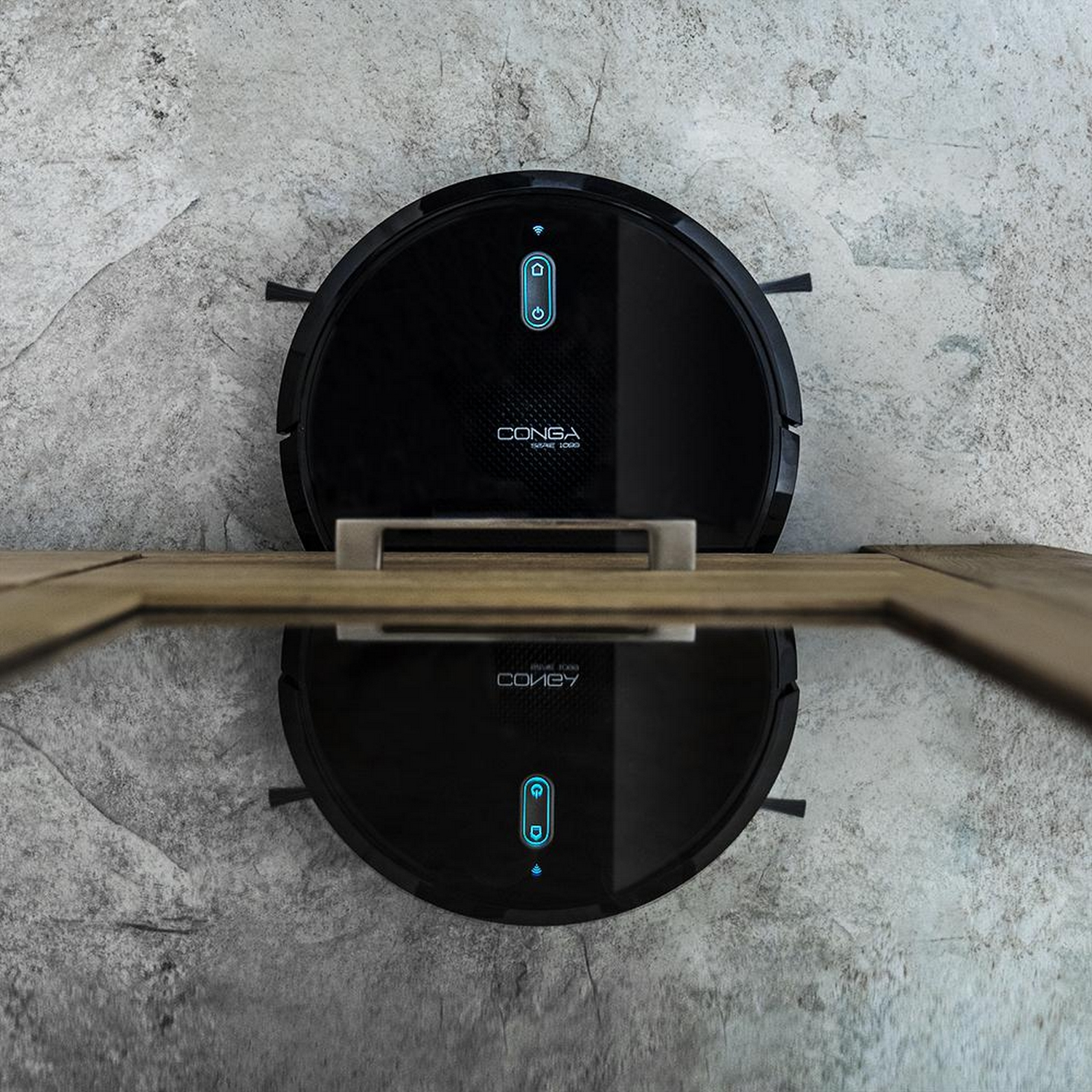 Robot aspirador - Cecotec Conga Serie 1099 Connected, WiFi, App, Programable, 64 dB, Negro