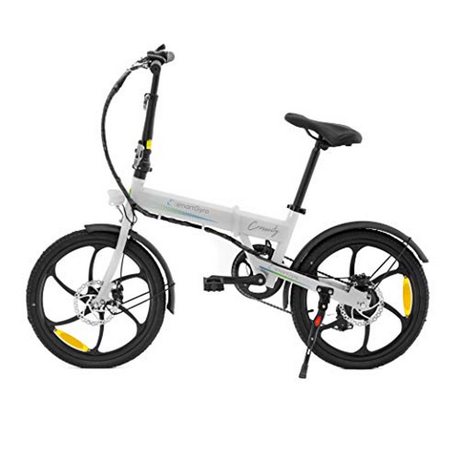 Smartgyro Ebike Crosscity white bicicleta urbana ruedas de 20 asistente al pedaleo plegable batería litio 36v 4.4 mah freno disco 6 velocidades 250w 25