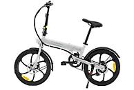 Bicicleta eléctrica - SmartGyro Ebike Crosscity, 250W, 25 km/h, Plegable, Blanco