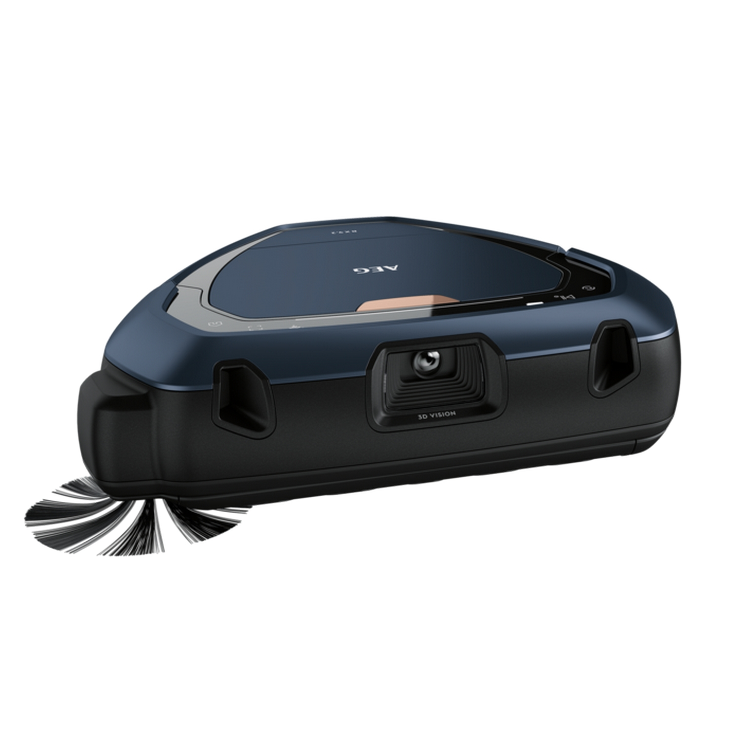 Robot aspirador - AEG RX9, 650 W, Navegación 3D, WiFi, App, 0.9 l, Autonomía  120 min, 75 dB, Azul