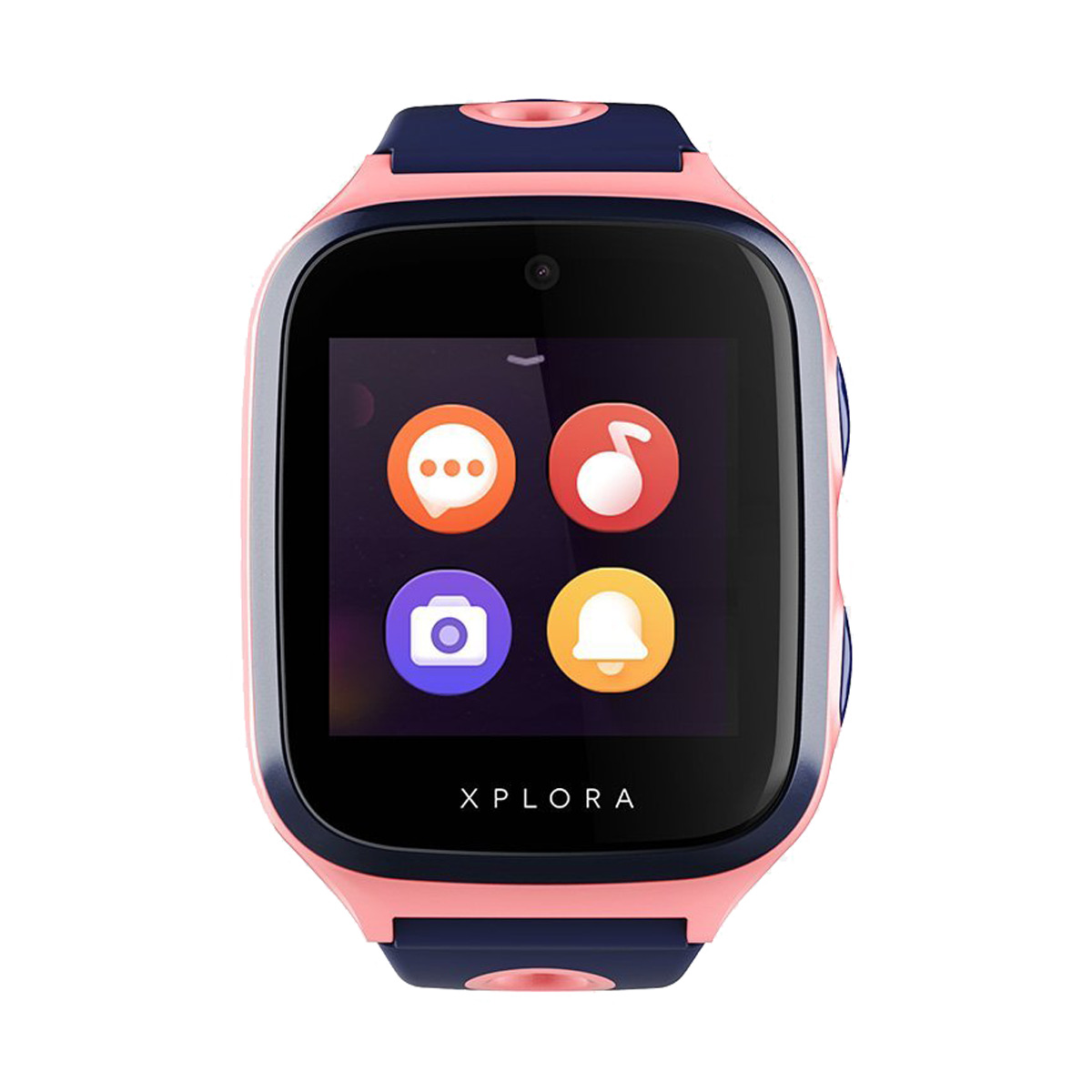 Xplora X4 Con gps llamadas de voz mensaje sumergible y purpura smartwatch para niños 4 teléfono reloj 4g sim incluida modo colegio sos 2 años garantía rosa