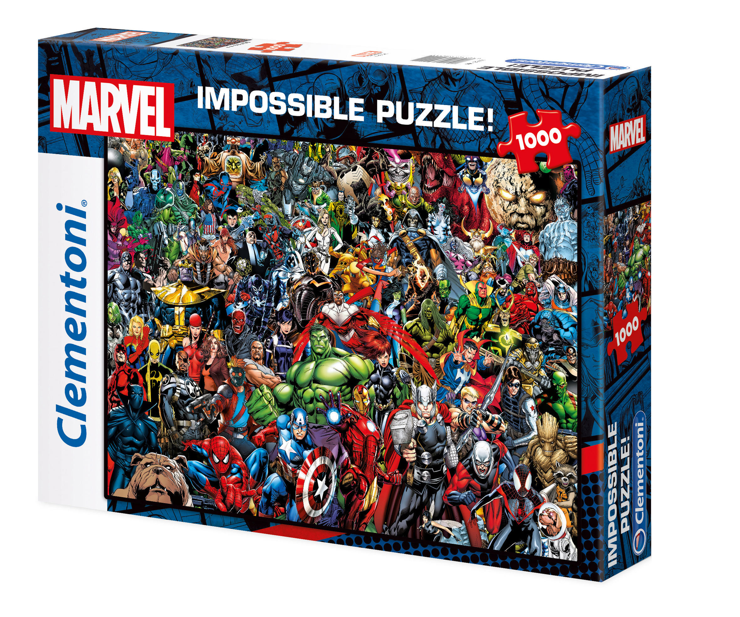 Teile Impossible 1000 Puzzle CLEMENTONI Marvel Mehrfarbig Puzzle Puzzle
