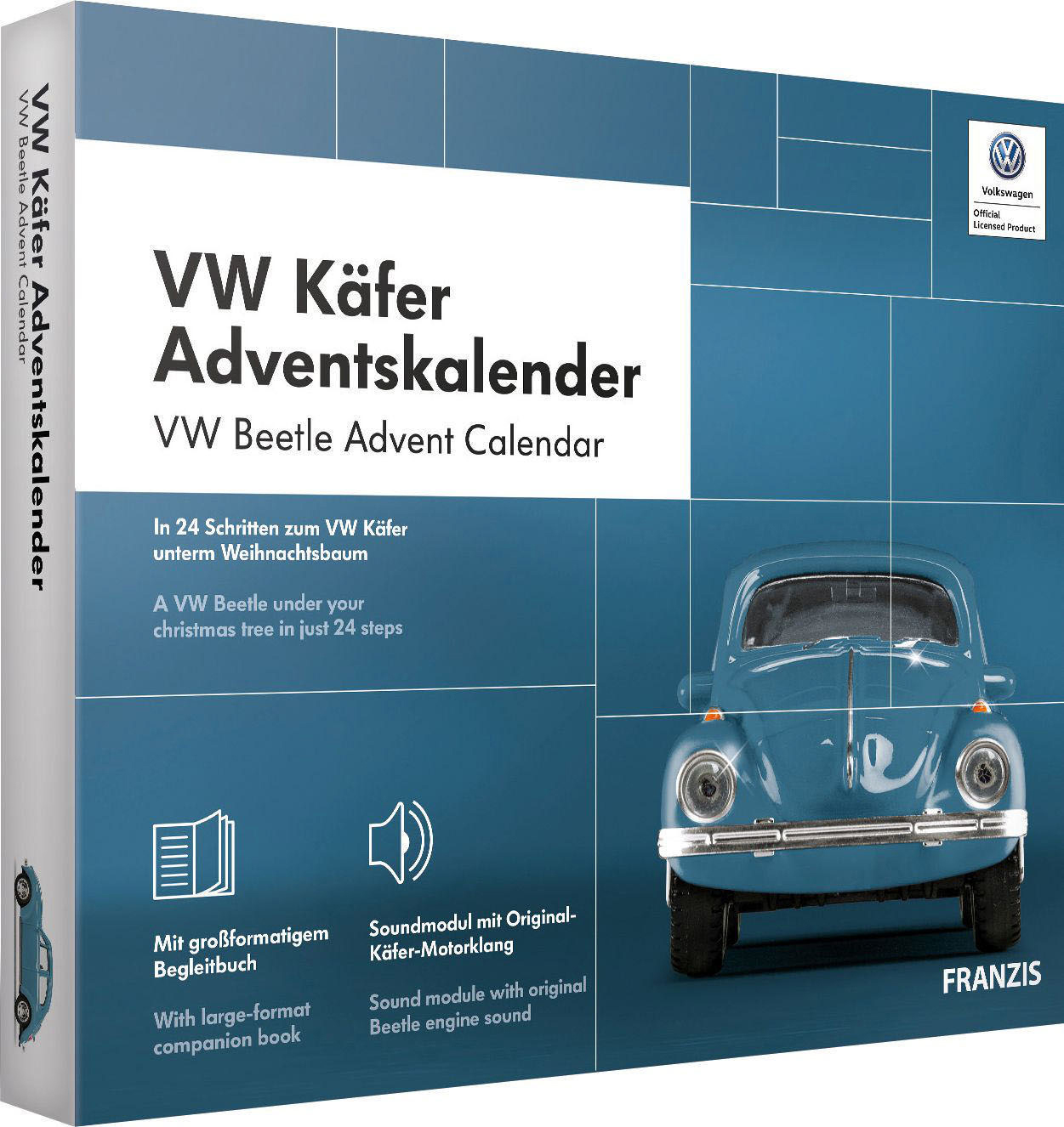 Käfer Adventskalender, VW Mehrfarbig 2020 FRANZIS