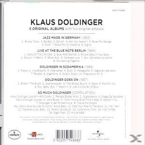 CD-Cover mit Text "Klaus Doldinger, 5 Original Alben".