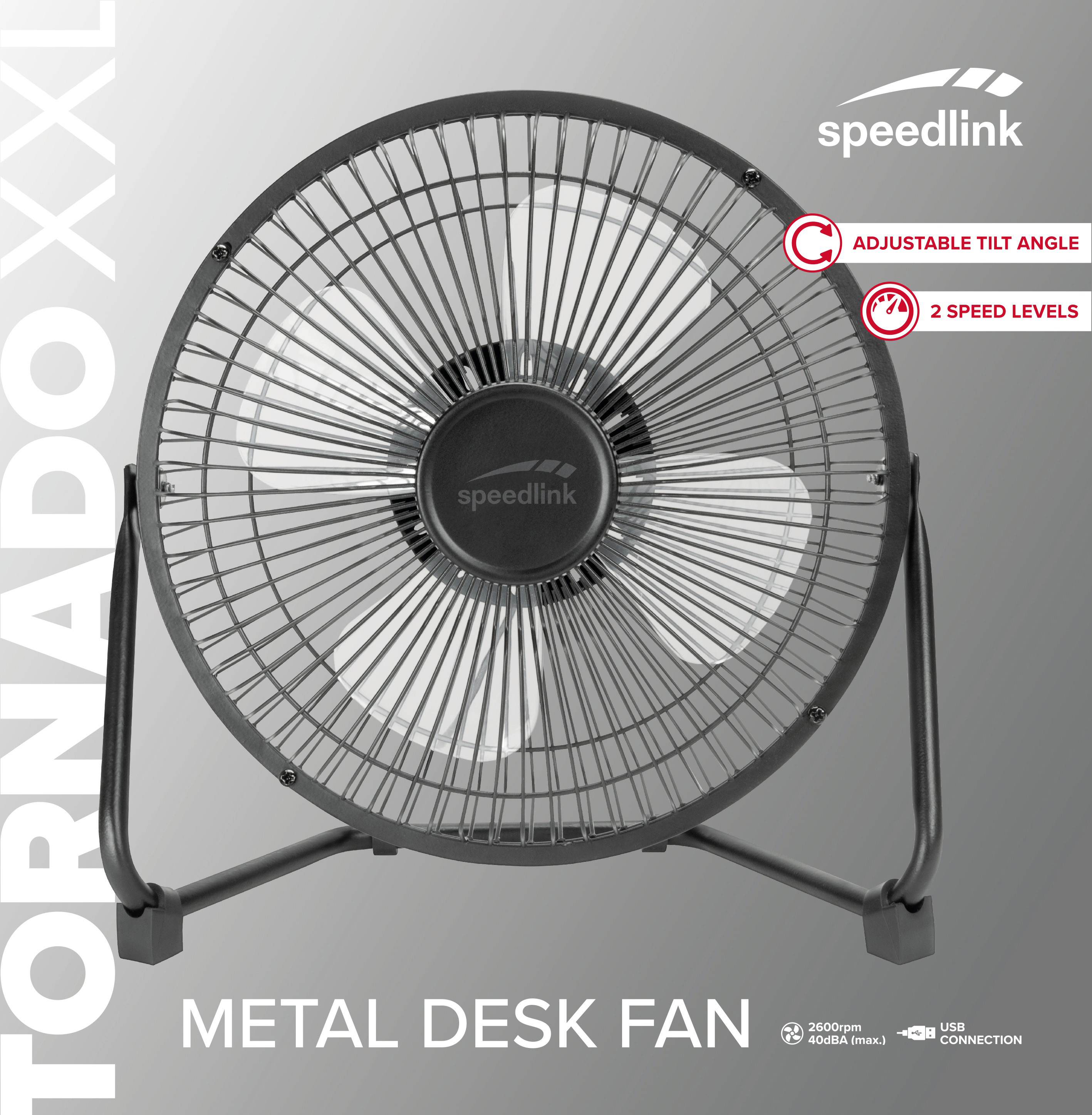 SPEEDLINK Tornado Metal XXL, Universal, Universal, Schwarz