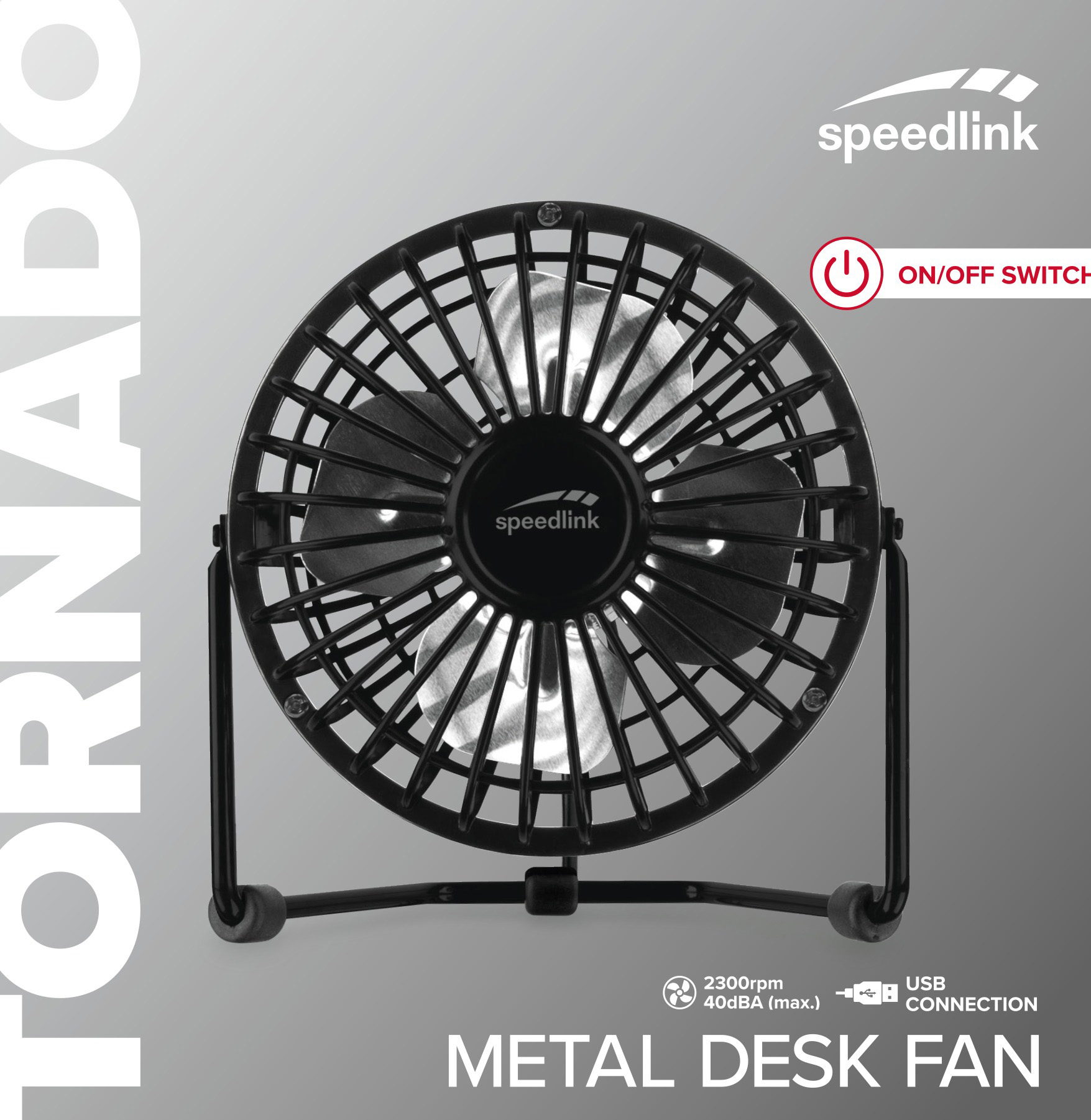 SPEEDLINK Tornado Metal, Universal, Universal, Schwarz