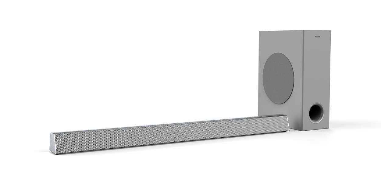 PHILIPS HTL 3325, Soundbar, Silber