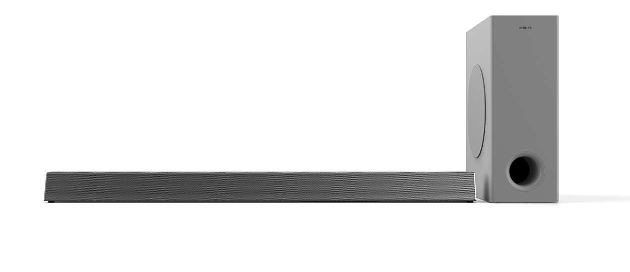PHILIPS HTL 3325, Soundbar, Silber