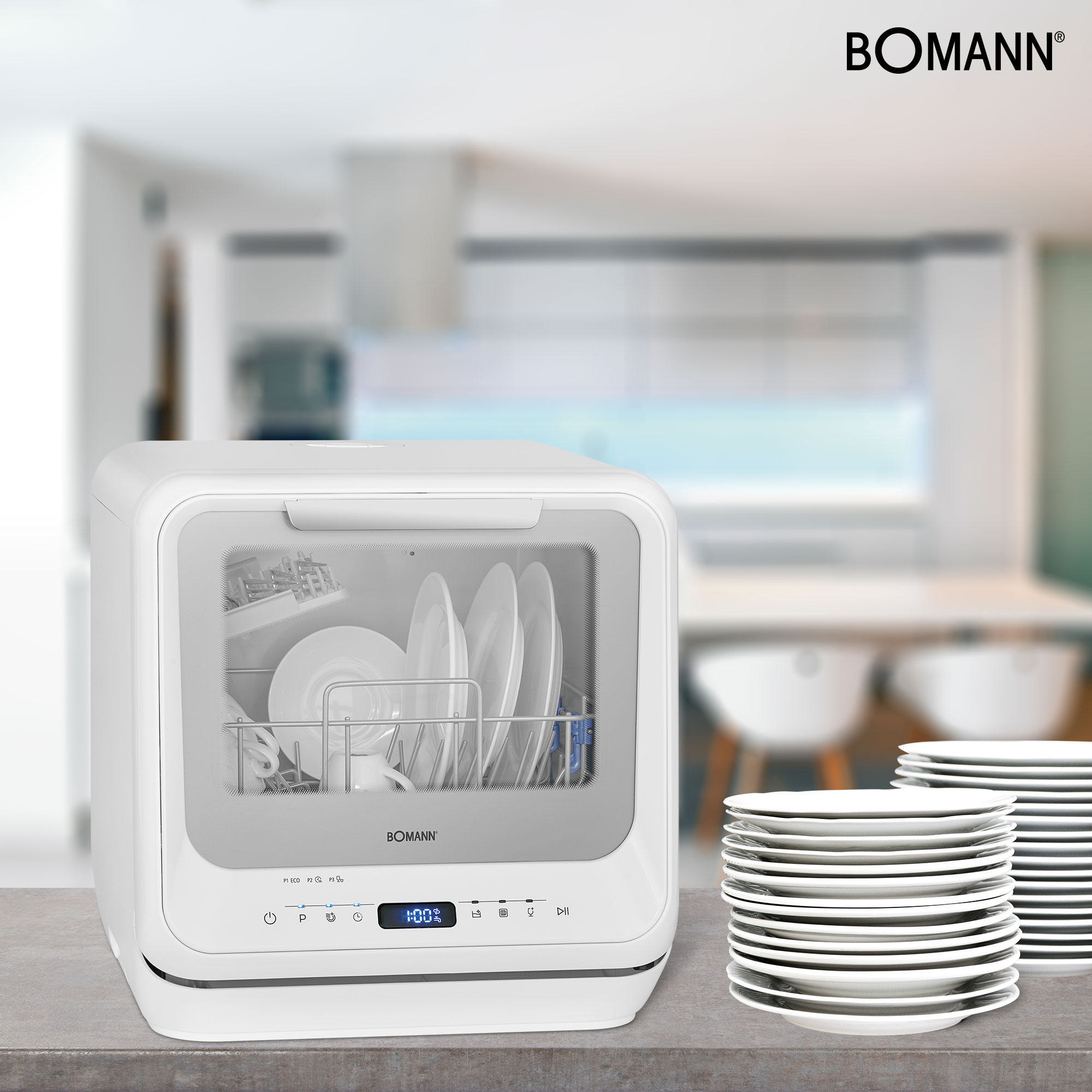 BOMANN TSG 7402  Geschirrspüler (Standgerät, 420 mm breit, 58 dB (A), G)