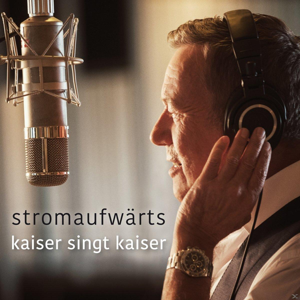 Mann mit Kopfhörern und Mikrofon, der Audio aufnimmt.