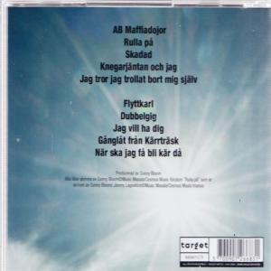 CD hátlap dalfeliratokkal és napfény háttérrel.