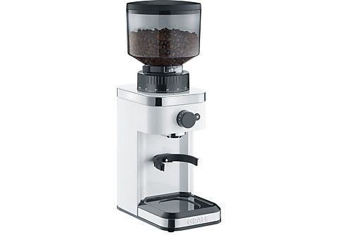 GRAEF CM 501 Kaffeemühle Watt, Edelstahl-Kegelmahlwerk SATURN Weiß | kaufen Kaffeemühle 135