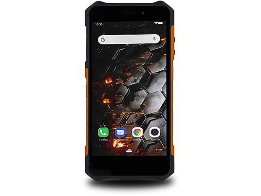 Móvil - Hammer Iron 3, 5.5" HD, 1GB RAM, 16 GB, MTK6580, 8+5 MP, IP68, 4400 mah, Android, Naranja