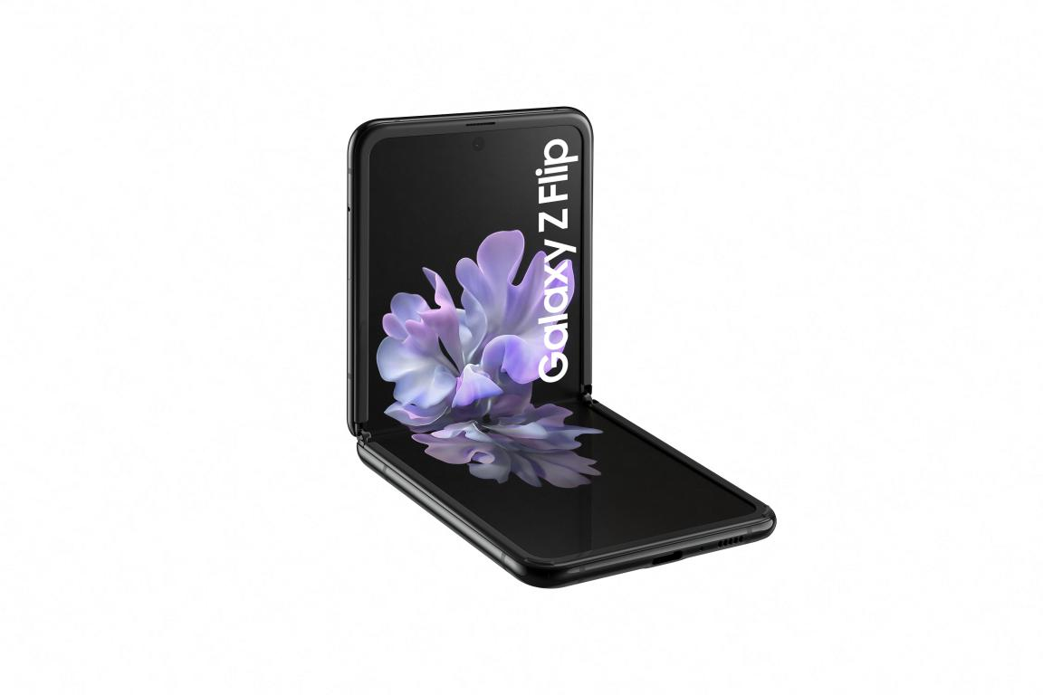 Móvil - Samsung Galaxy Z Flip, Negro, 256 GB, 8 GB, 6.7 " HD+, Snapdragon 855, 3300 mAh, Android