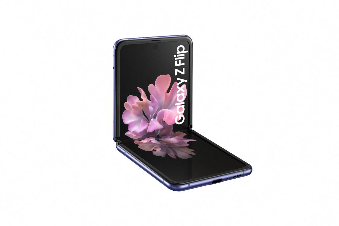 Móvil - Samsung Galaxy Z Flip, Violeta, 256 GB, 8 GB, 6.7 " HD+, Snapdragon 855 , 3300 mAh, Android