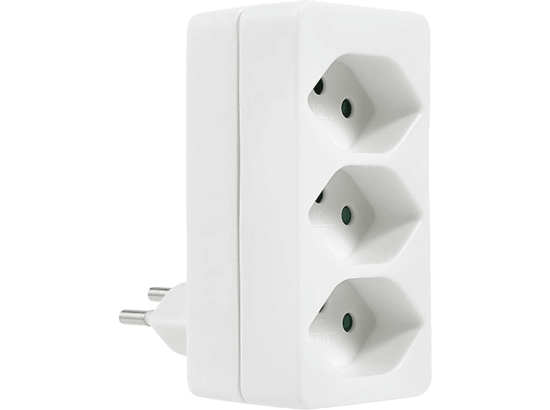 SCHOENENBERGER 594.WS ABZWEIGSTECKER 2XTYP 13 WHIET - Abzweigstecker (Weiss)