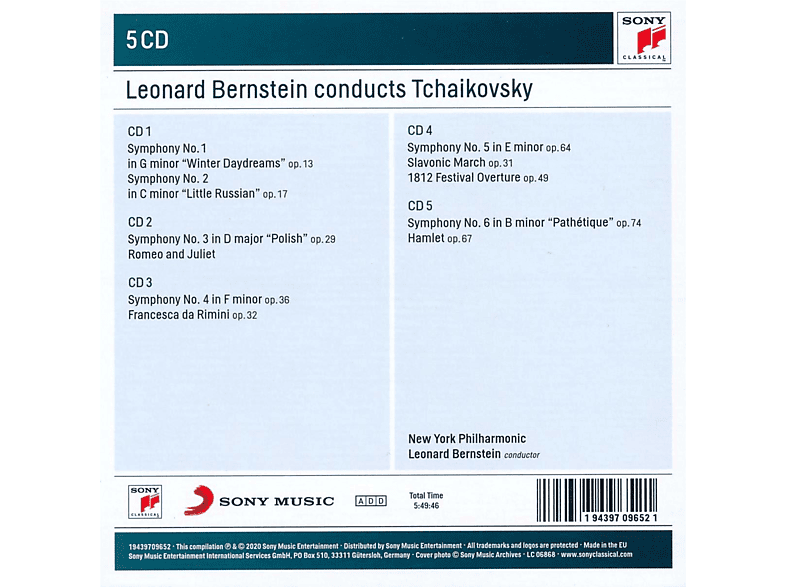 Thumbnail - New York Philharmonic - Bernstein Conducts Tchaikovsky (CD)