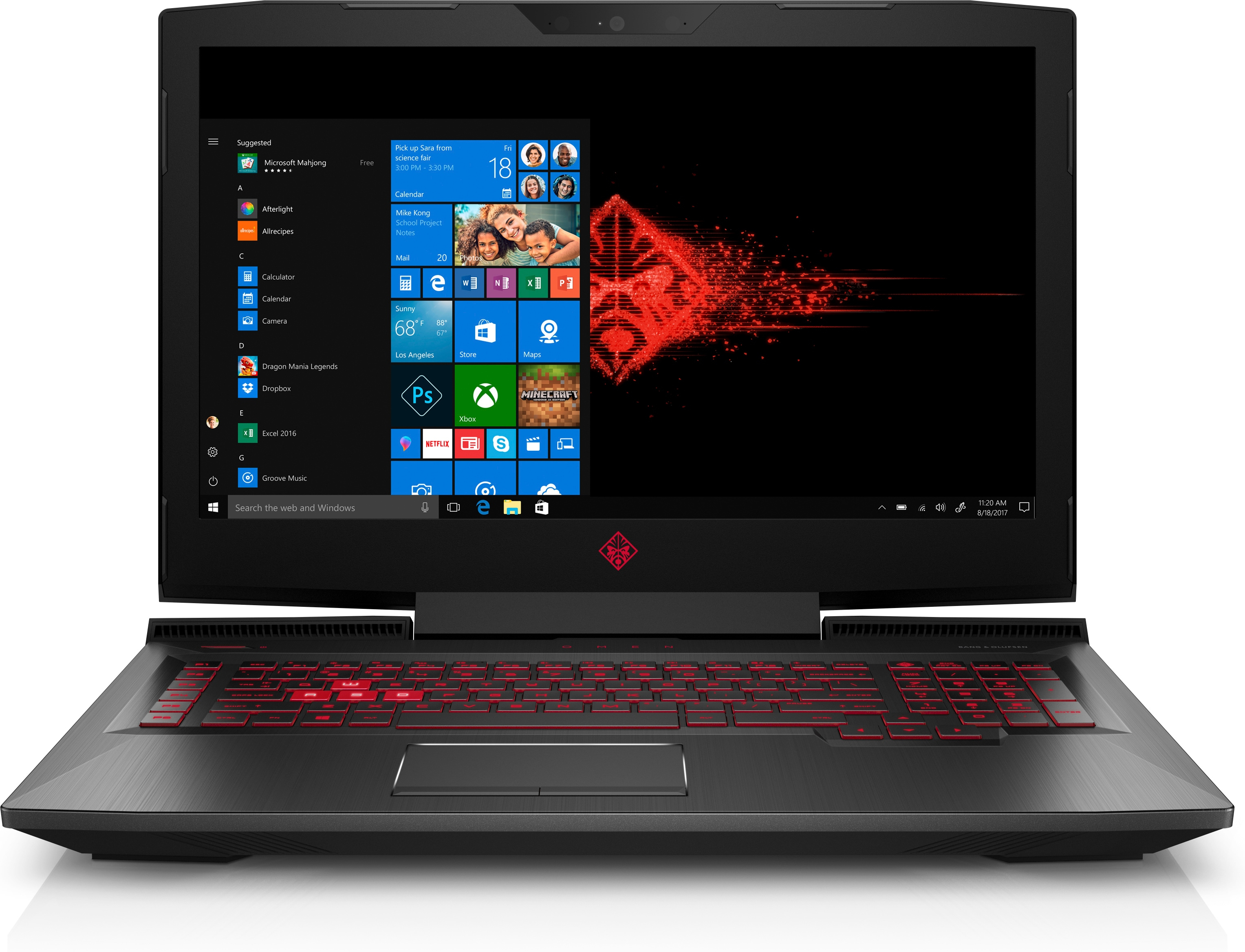 HP Gaming Notebook Omen 17-an035ng (1WQ82EA#ABD) Gaming Notebook, 17,3 Zoll, Full-HD, Intel® Core™ i7-7700HQ Prozessor
(6M Cache, bis zu 3.80 GHz), 32 GB, 1000 GB HDD + 512 GB SSD