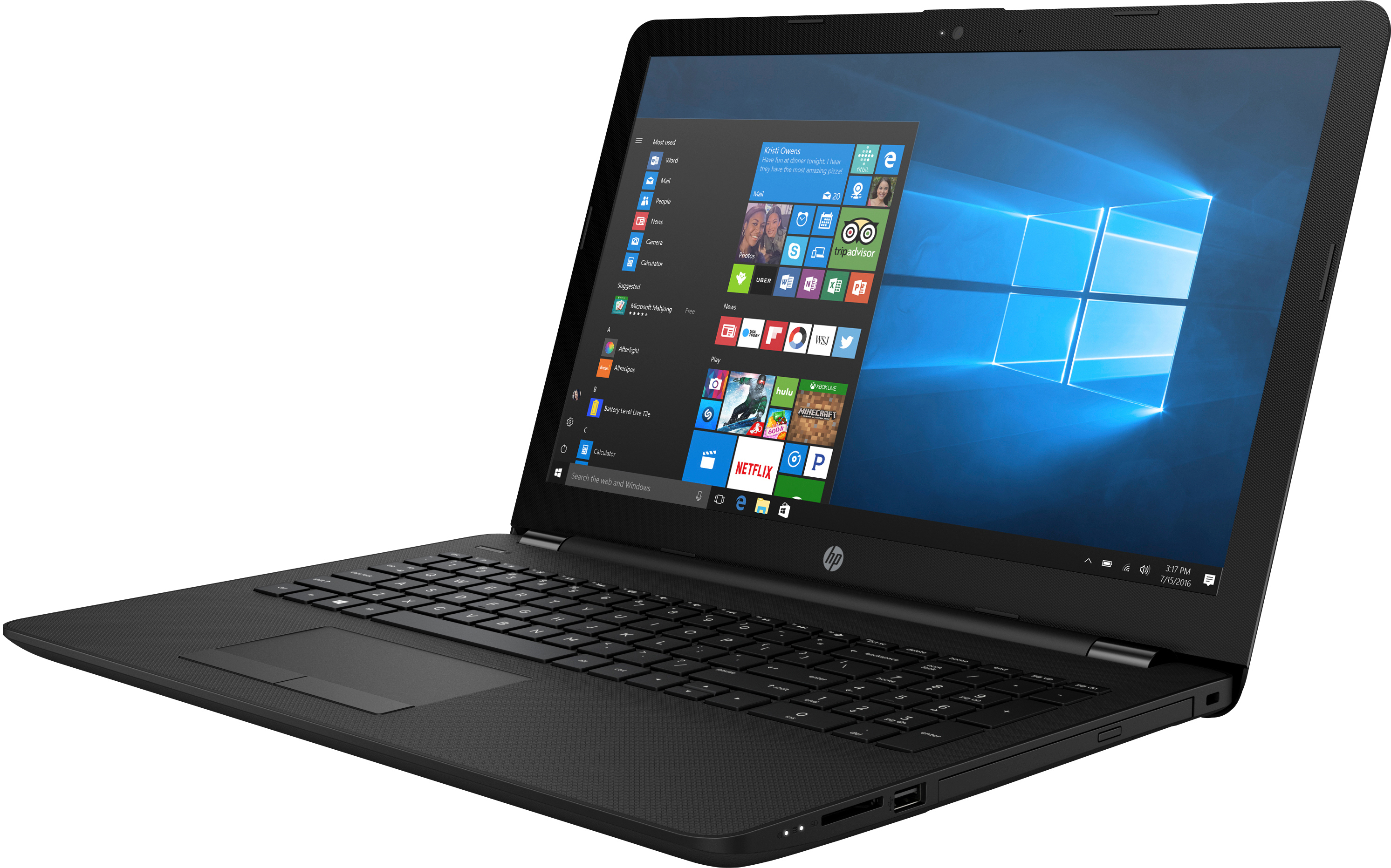 HP 15-bs036ng - 15,6 Zoll - Intel® Celeron® N3060 - 4 GB - 1 TB - Intel® HD 400 - Windows 10 Home (64 Bit)