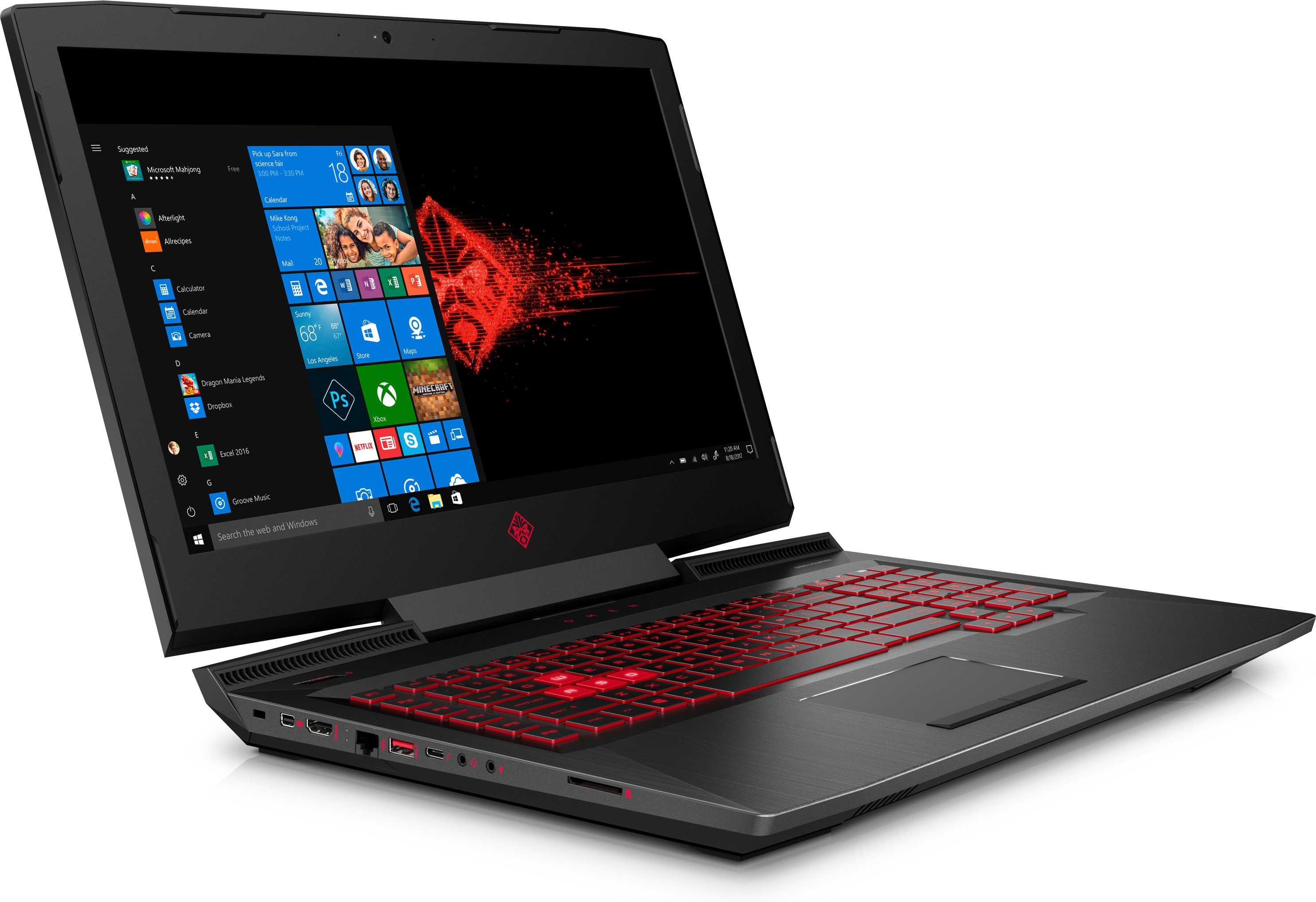 HP Omen 17-AN136NG - 17,3 Zoll - Intel® Core™ i7 i7-8750H - 16 GB - 1 TB - NVIDIA GeForce® GTX 1070 - Windows 10 Home (64 Bit)