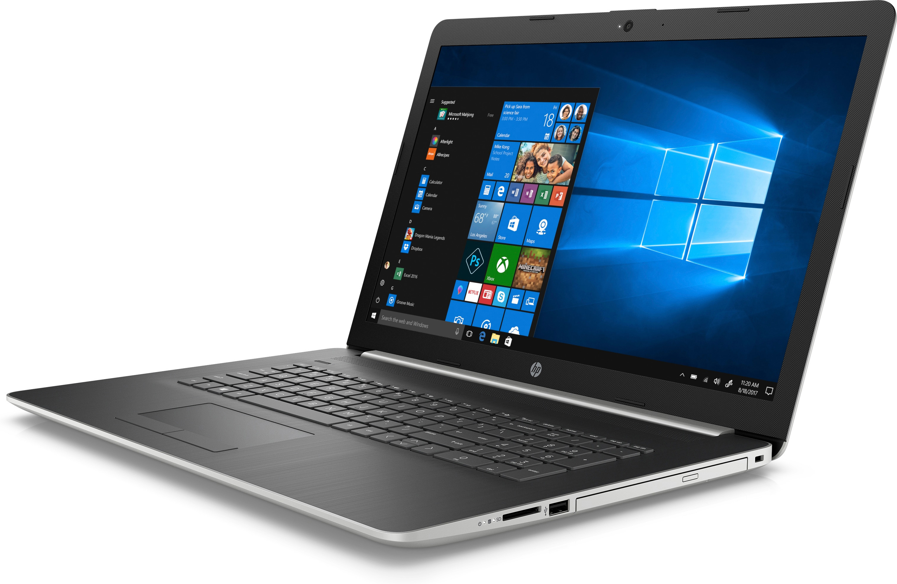 HP 17-ca0022ng - 17,3 Zoll - AMD Ryzen™ 5 2500U - 8 GB - 1 TB - AMD Radeon™ RX Vega 8 - Windows 10 Home (64 Bit)